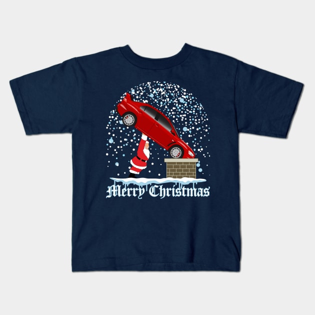 MITSUBISHI EVO CHRISTMAS GIFT Kids T-Shirt by HSDESIGNS